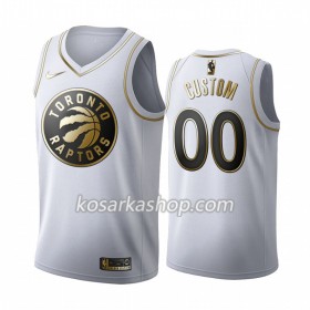 Dres Toronto Raptors Prilagođeni Nike 2019-20 Bijela Golden Edition Swingman